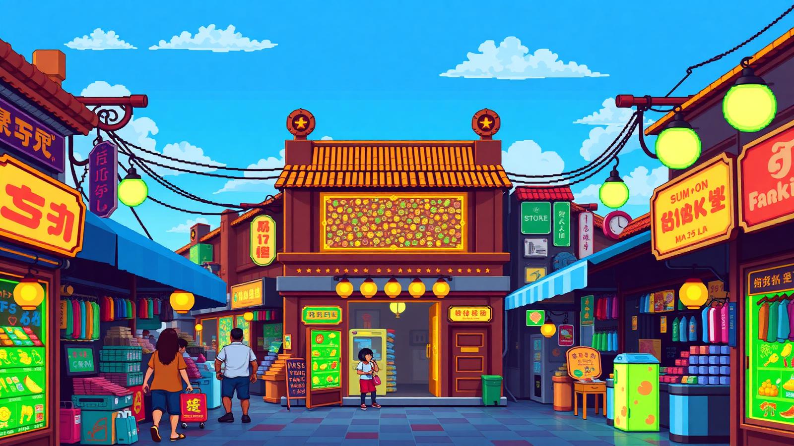 1000 Peluang — pixel-art preview