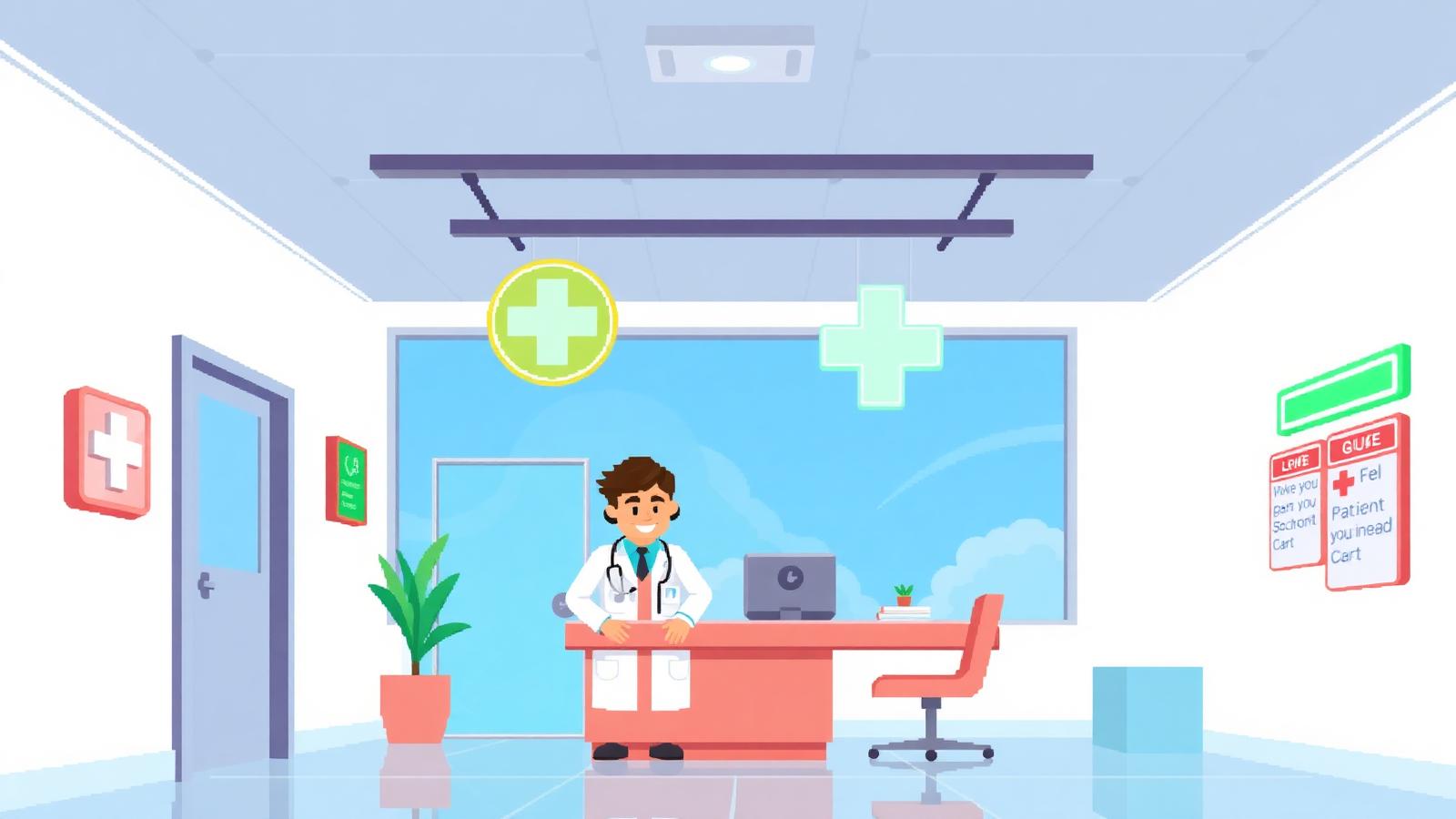 KlinikKu — pixel-art preview