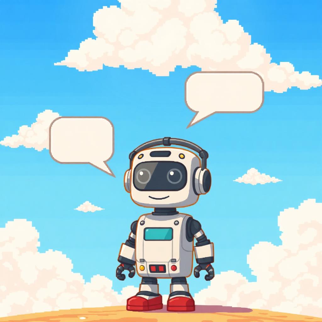 AI Hermes Agent — pixel-art preview